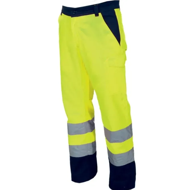 Pantalone bicolore da lavoro Alta Visibilità Multitasche Payper Charter Winter AY 7596