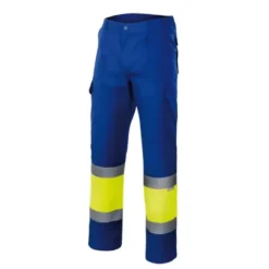Pantalone bicolore foderato da Lavoro Alta Visibilità Multitasche Velilla 156