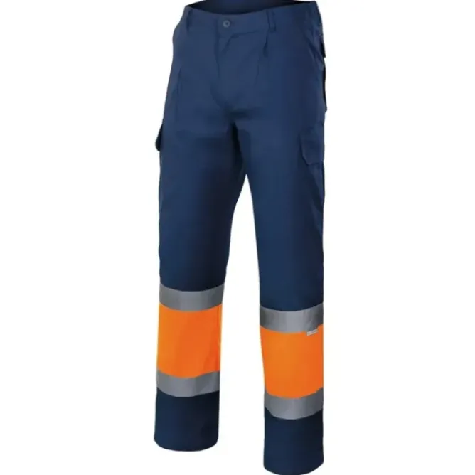 Pantalone bicolore foderato da Lavoro Alta Visibilità Multitasche Velilla 156