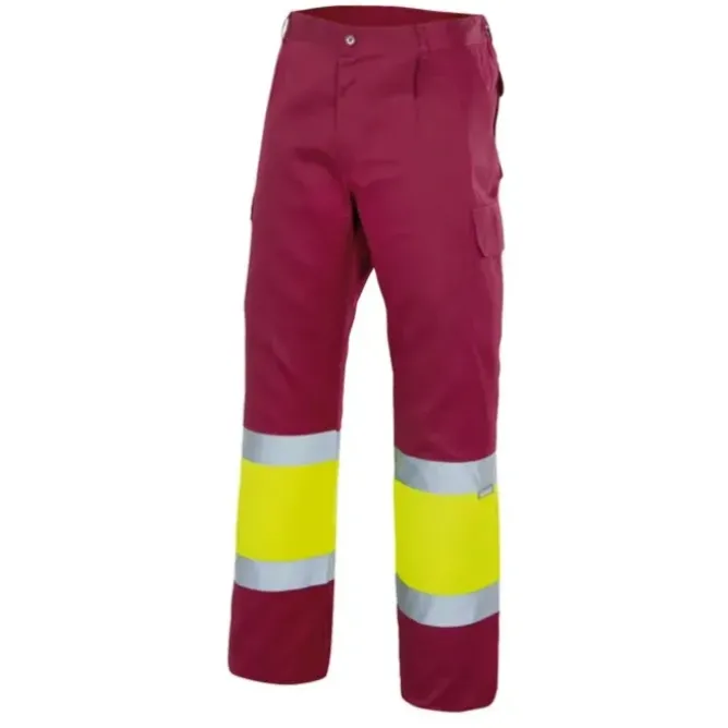 Pantalone bicolore foderato da Lavoro Alta Visibilità Multitasche Velilla 156