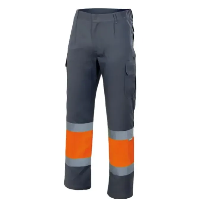 Pantalone bicolore foderato da Lavoro Alta Visibilità Multitasche Velilla 156