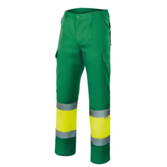Pantalone bicolore foderato da Lavoro Alta Visibilità Multitasche Velilla 156