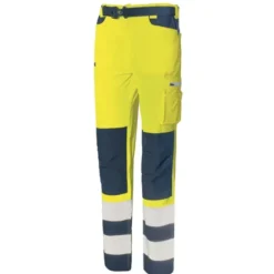 Pantalone da Lavoro Alta Visibilità Multitasche Stretch Issa Line Softshell HI-VI 8450B