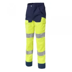 Pantalone da Lavoro con ginocchiera Alta Visibilità Classe 2 Molinel Luklight 0246.2351.158