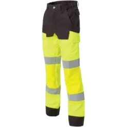 Pantalone da Lavoro con ginocchiera Alta Visibilità Multitasche Molinel Luklight 2460.2351.044