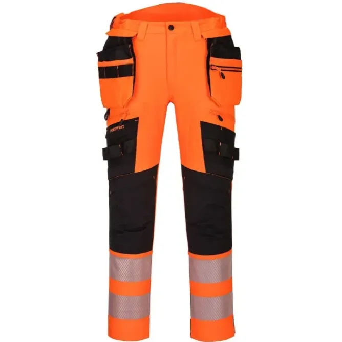 Pantalone da Lavoro con tasca Holster staccabile Alta Visibilita Portwest DX442