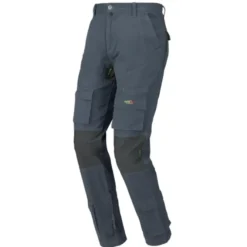 Pantalone da lavoro ISSA LINE Stretch On 8738 BLU Multitasche Tasche Laterali 100% Cotone