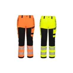 Pantalone da Lavoro Portwest Alta Visibilità DX448 Multitasche Impermeabili