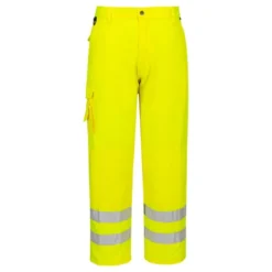 Pantaloni da Lavoro Alta Visibilità Impermeabile Multitasche Combat Portwest E046