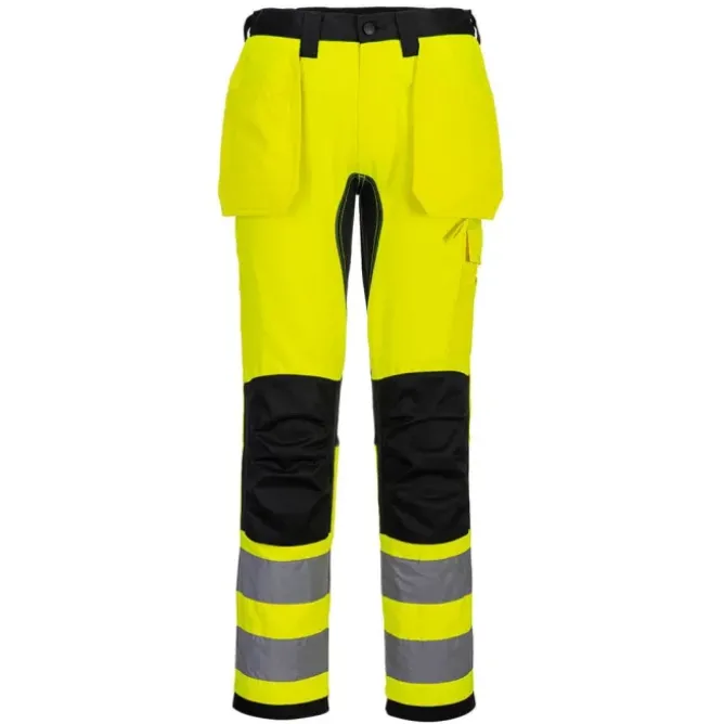 Pantaloni da Lavoro Alta Visibilità Multitasche Stretch Portwest CD889