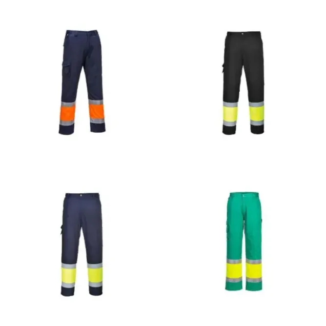 Pantaloni da Lavoro Alta Visibilità Multitasche Leggeri Portwest L049