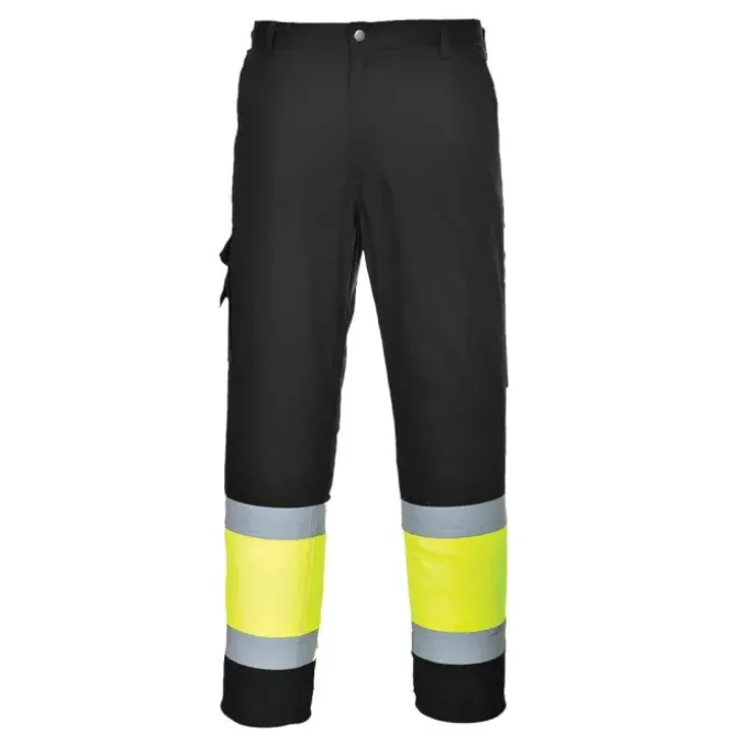 Pantaloni da Lavoro Alta Visibilità Multitasche Leggeri Portwest L049