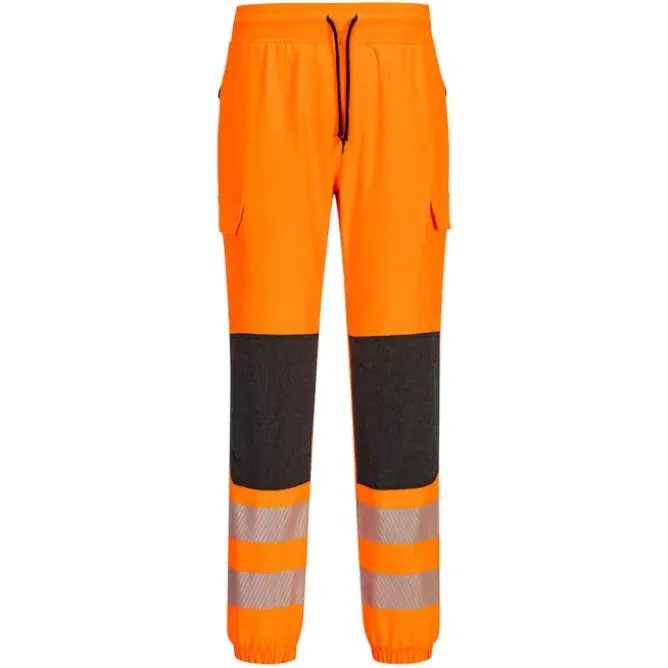 Pantaloni da Lavoro Alta Visibilità Multitasche Stretch Flexi Jogger Portwest KX346