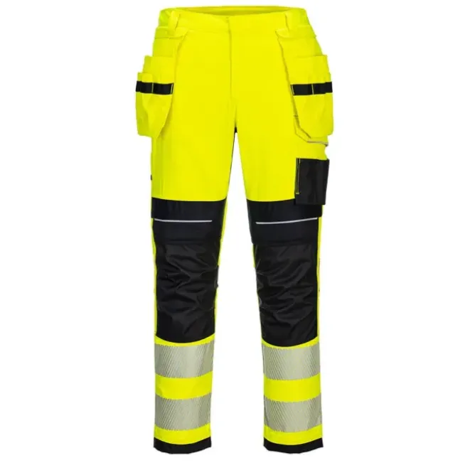 Pantaloni da Lavoro Alta Visibilità Multitasche Multi-norma Ignifugo Stretch Portwest FR407