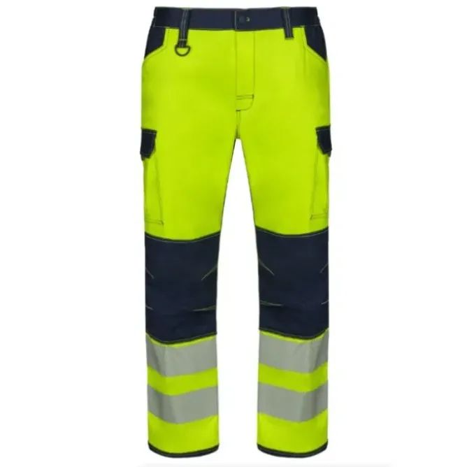 Pantaloni da Lavoro Alta Visibilità Multitasche Stretch Bicolore Velilla 303010S