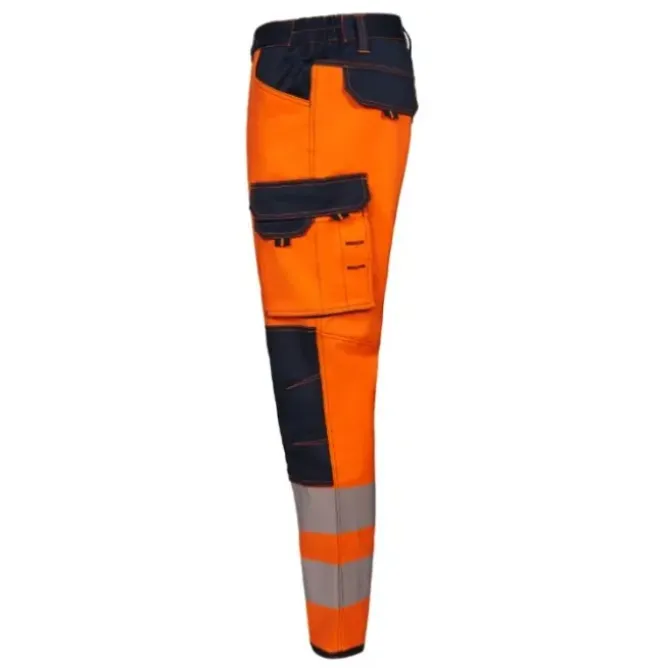 Pantaloni da Lavoro Alta Visibilità Multitasche Stretch Bicolore Velilla 303010S