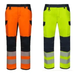 Pantaloni da Lavoro Alta Visibilità Multitasche Stretch Bicolore Velilla 303010S