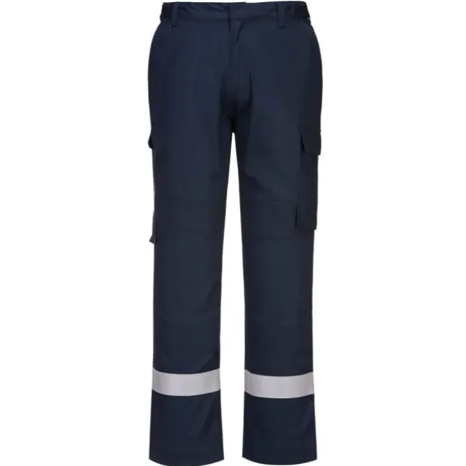 Pantaloni da Lavoro Alta Visibilità Impermeabile Ignifugo Multitasche Bizflame Portwest FR401