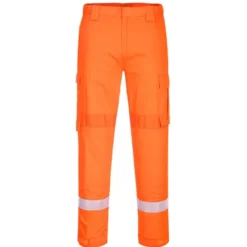 Pantaloni da Lavoro Alta Visibilità Impermeabile Ignifugo Multitasche Bizflame Portwest FR401