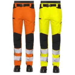 Pantaloni Da Lavoro Alta Visibilità Multitasche Stretch Issa Line Extreme Hi Vis 8450NB