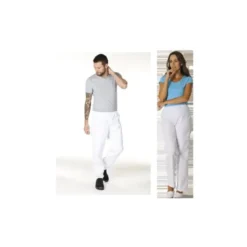 Pantaloni da Lavoro Molinel Java JAVAPMCOTONBLA Benessere Sanitario Unisex 100% Cotone