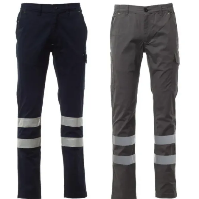Pantaloni da Lavoro Payper AY 7609 Alta Visibilità Power Stretch Reflex Multitasche
