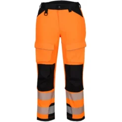 Pantaloni da Lavoro Portwest Alta Visibilità PW3 Harness T142 Stretch Multitasche