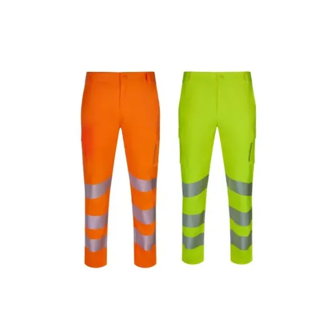 Pantaloni da Lavoro Velilla Alta Visibilità 303031S Multitasche Stretch
