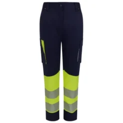 Pantaloni da Lavoro Velilla Alta Visibilità Multitasche Stretch Bicolore 303032S