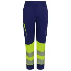 Pantaloni da Lavoro Velilla Alta Visibilità Multitasche Stretch Bicolore 303032S