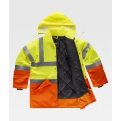 Parka da Lavoro Imbottito Alta Visibilità C3716 - Workteam