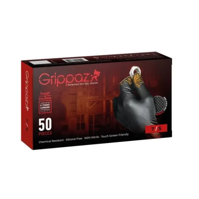 50 Pezzi - Guanti da lavoro monouso Grippaz 246BK