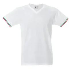 5 Pezzi - T-Shirt collo a V da Lavoro 100% Cotone JRC New Milano 989973