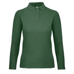Polo Da Lavoro ID.001 LSL da Donna Manica Lunga B&C Collection - BCPWI13