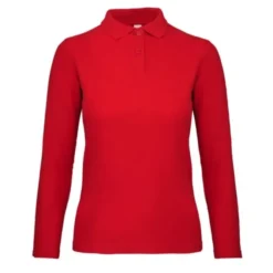 Polo Da Lavoro ID.001 LSL da Donna Manica Lunga B&C Collection - BCPWI13