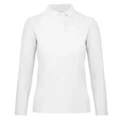 Polo Da Lavoro ID.001 LSL da Donna Manica Lunga B&C Collection - BCPWI13