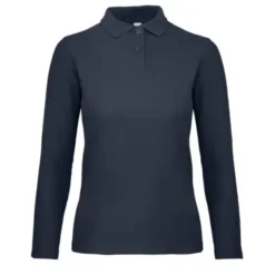 Polo Da Lavoro ID.001 LSL da Donna Manica Lunga B&C Collection - BCPWI13