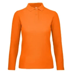 Polo Da Lavoro ID.001 LSL da Donna Manica Lunga B&C Collection - BCPWI13