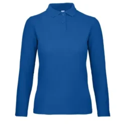 Polo Da Lavoro ID.001 LSL da Donna Manica Lunga B&C Collection - BCPWI13