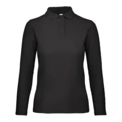 Polo Da Lavoro ID.001 LSL da Donna Manica Lunga B&C Collection - BCPWI13