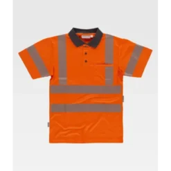 Polo da Lavoro Manica Corta Alta Visibilità C3882 - Workteam