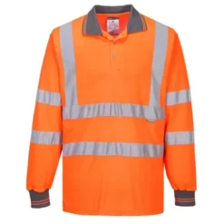 Polo da Lavoro Maniche Lunghe Alta Visibilità Portwest S277