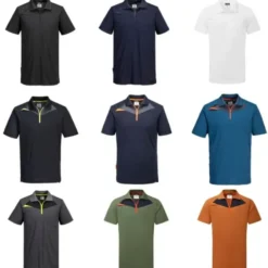 Polo da Lavoro Mezza Zip Portwest DX410