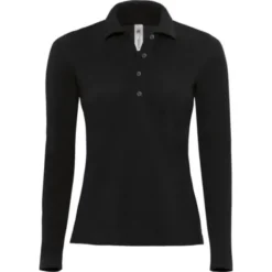 Polo Da Lavoro Safran Pure LSL da Donna Manica Lunga B&C Collection - BCPW456