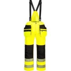 Salopette da Lavoro Alta Visibilità Multitasche Impermeabile Portwest PW356