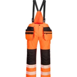 Salopette da Lavoro Alta Visibilità Multitasche Impermeabile Portwest PW356
