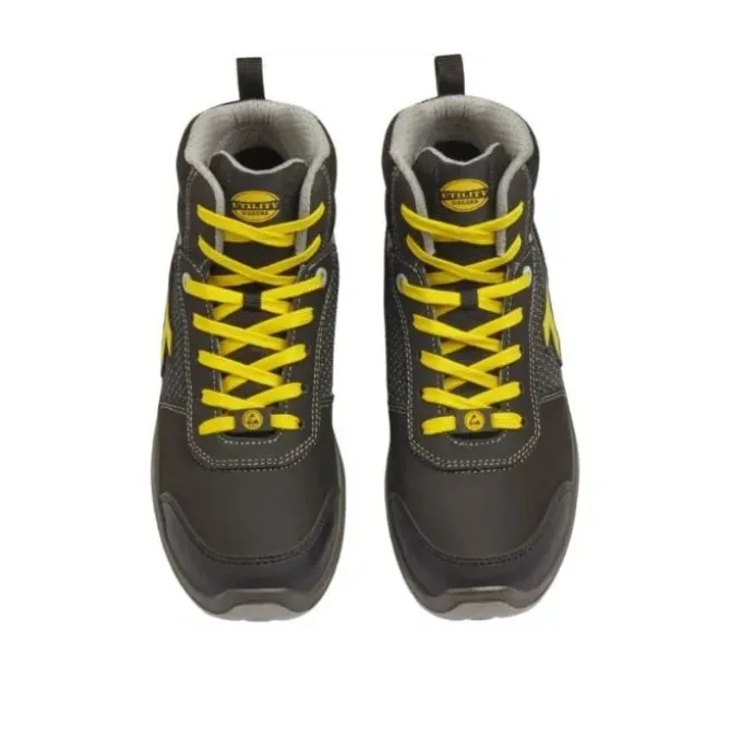 Scarpe Antinfortunistiche Alte Metalfree Diadora Utility Speedy Mid S3S FO SR SC ESD 701.182386 Comode Leggere