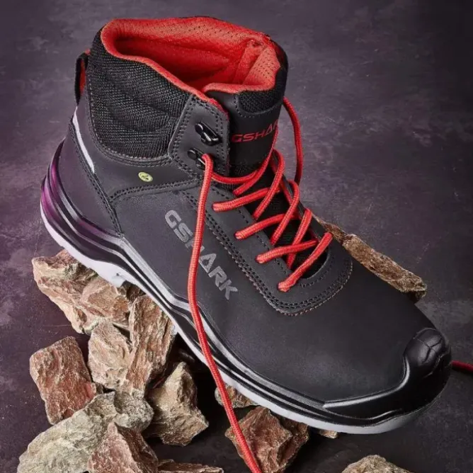 Scarpe Antinfortunistiche GShark Boss S3S FO SR ESD Alte Impermeabili Leggere Resistenti