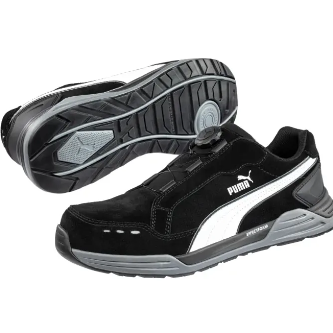 Scarpe antinfortunistiche Puma Airtwist Black Disc Low con chiusura BOA S3 HRO ESD SRC 644651