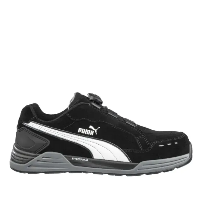 Scarpe antinfortunistiche Puma Airtwist Black Disc Low con chiusura BOA S3 HRO ESD SRC 644651